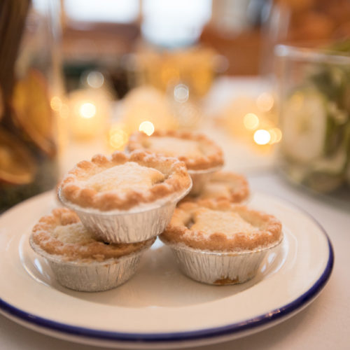 Wreath making workshop mince pies Harrow School