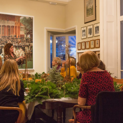 Wreath making Harrow School